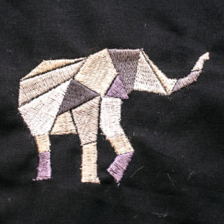 Geometrischer Elefant - Stickdatei