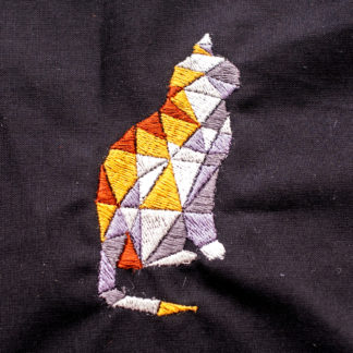 Geometrische Katze - Stickdatei