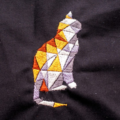 Geometrische Katze - Stickdatei