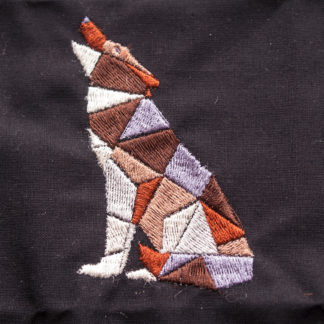 Geometrischer Wolf - Stickdatei