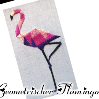 Geometrischer Flamingo